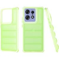 Custodia per Motorola Edge 50 Pro, Techsuit, Wave Shield, Verde — 3