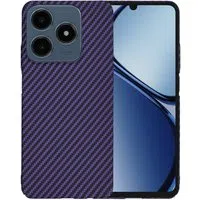 Custodia per Realme C63 / C61, Techsuit, Carbonite FiberShell, Viola — 3
