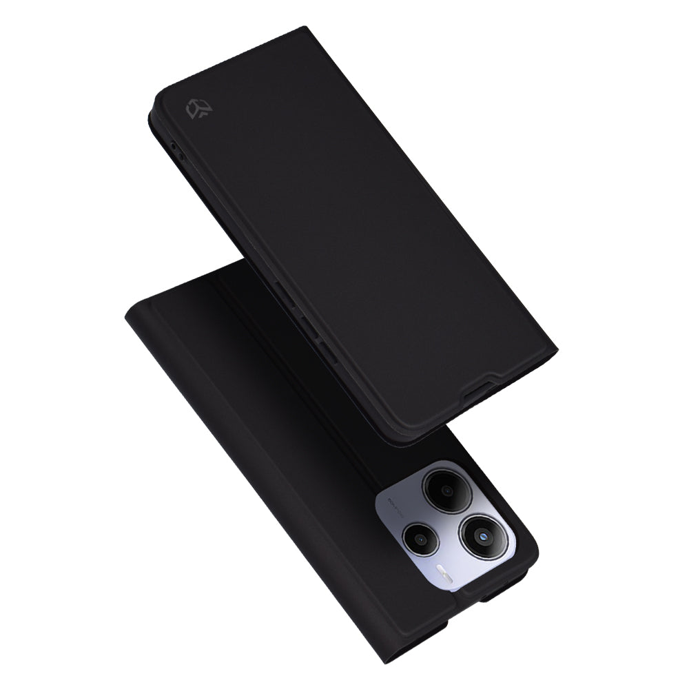 Custodia per Xiaomi Redmi Note 14 5G, Techsuit, Magskin Book, Nera