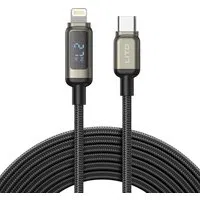 Cavo Dati e Ricarica USB-C - Lightning Lito LD15 Display, 27W, 1m, Nero — 3