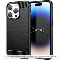 Techsuit Custodia per Sony Xperia 10 VII, Techsuit, Carbonio, Nera — 2