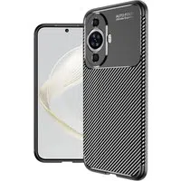 Custodia per Huawei nova 12s / nova 11, Techsuit, CarbonFiber, Nera — 3