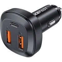 Caricabatterie Auto Acefast B9, 66W, 5A, 2 x USB-A - 1 x USB-C, Nero — 3