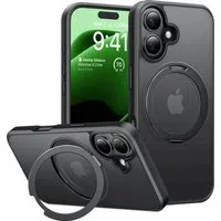 Custodia MagSafe per Apple iPhone 16 Plus, Torras, Ostand Pro, Nera — 3