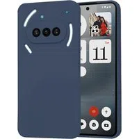 Custodia per Nothing Phone (3a), Techsuit, SoftFlex, Blu scuro — 3