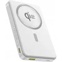 Batteria Esterna Wireless Baseus Airpow2 Qi2, 10000mAh, 22.5W, QC + PD + FQI, 1 x QI - 1 x USB-A - 1 x USB-C, Bianca P10080000213-00 — 3