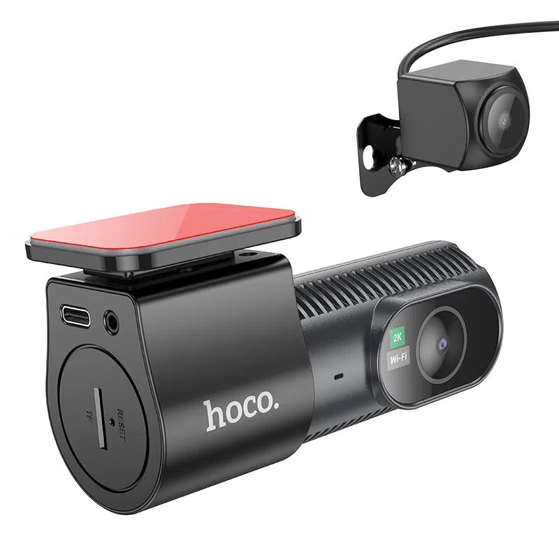 Camera Auto Anteriore e Posteriore HOCO DV8, 2K, Display 1,47 pollici — 2