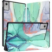 Custodia per Lenovo Idea Tab Plus, Techsuit, FoldPro Green Time, Multicolore — 3