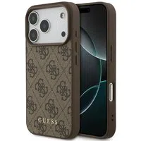 Custodia per Apple iPhone 17 Pro, Guess, 4G Classic, Marrone — 3