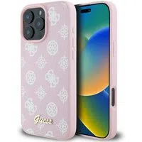 Custodia MagSafe per Apple iPhone 16 Pro Max, Guess, Peony Script, Rosa — 3