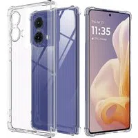 Custodia per Motorola Moto G85, Techsuit, Shockproof Clear, Trasparente — 3