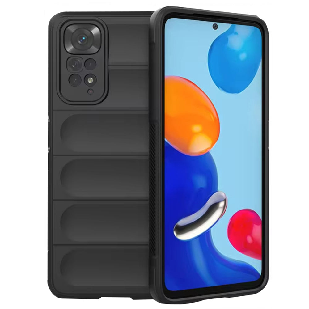 Custodia per Xiaomi Redmi Note 11S / Note 11, Techsuit, Magic Shield, Nera