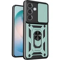 Custodia per Samsung Galaxy S26 Plus S947, Techsuit, CamShield, Verde — 3
