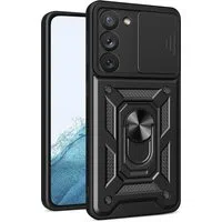 Custodia per Samsung Galaxy S22 5G S901, Techsuit, CamShield, Nera — 3