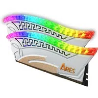 Memoria RAM Dato Ares Armor, DDR4, RGB, 2 x 8GB, 3600Mhz, CL18, Bianca AMRGB8GX216G36W — 3