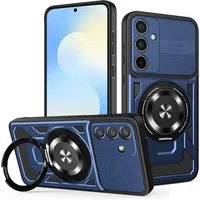 Custodia per Samsung Galaxy S25 FE, Techsuit, RuggedCam, Blu — 3