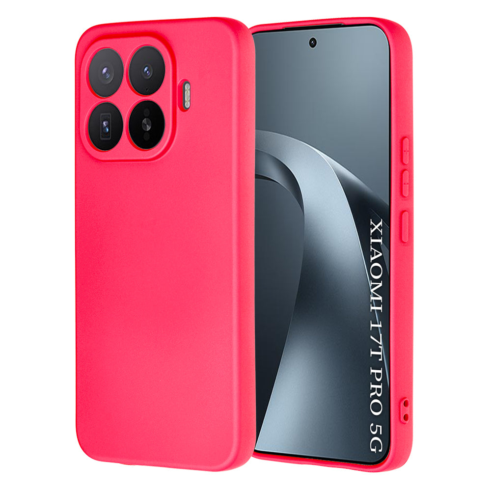 Techsuit Custodia per Xiaomi 17T Pro, Techsuit, SoftFlex, Rosa Scuro