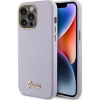 Custodia MagSafe per Apple iPhone 15 Pro Max, Guess, Glitter Full Wrapped, Viola — 3