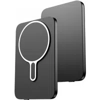 Batteria Esterna Wireless 3MK MagSnap Go, 5000mAh, 20W, PD + FQI, 1 x QI - 1 x USB-C, Grigio — 3