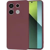 Custodia per Xiaomi Poco X6 / Redmi Note 13 Pro 5G, Techsuit, SoftFlex, Ciliegia — 3