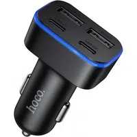 Caricabatterie Auto HOCO Z63, 42W, 3A, 2 x USB-A - 2 x USB-C, Nero — 3