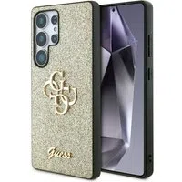 Custodia per Samsung Galaxy S25 Ultra S938, Guess, Glitter Big 4G Script, Dorata — 3