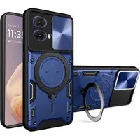 Custodia per Motorola Moto G85, Techsuit, CamGuard Pro, Blu — 3
