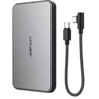 Batteria Esterna Wireless Acefast M30, 5000mAh, 20W, PD + FQI, 1 x QI - 2 x USB-C, Nera — 3