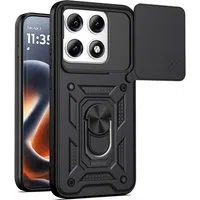 Custodia per Motorola Edge 70 Pro, Techsuit, CamShield, Nera — 3