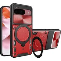 Custodia per Google Pixel 9 / 9 Pro, Techsuit, CamGuard Pro, Rossa — 3
