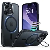Custodia MagSafe per Apple iPhone 17, ESR, Classic Hybrid Kickstand, Nera Satinata — 3