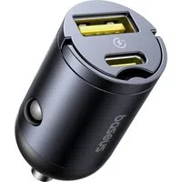 Caricabatterie Auto Baseus Tiny Star, 30W, 3A, 1 x USB-A - 1 x USB-C, Nero C00035001121-02 — 3
