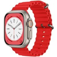 Cinturino Techsuit W038 per Apple Watch 49mm / 46mm / 45mm / 44mm / 42mm Series, Rosso — 3