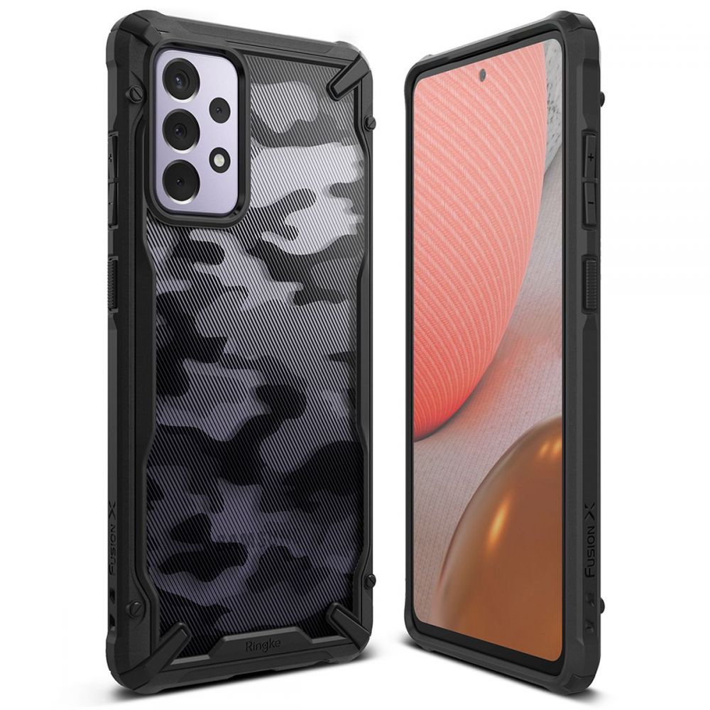 Ringke Custodia per Samsung Galaxy A72 A725 / A72 5G A726, Ringke, Fusion X Design, Camuffamento
