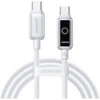 Cavo Dati e Ricarica USB-C - USB-C Joyroom S-A55 StarFlight Display, 100W, 1.2m, Bianco — 3