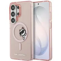 Custodia MagSafe per Samsung Galaxy S26 Ultra S948, Karl Lagerfeld, IML Choupette Peekaboo Logo, Rosa — 3