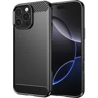 Custodia per Apple iPhone 16 Pro Max, Techsuit, Carbonio, Nera — 3
