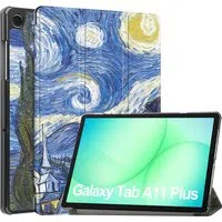 Custodia per Samsung Galaxy Tab A11+ / Tab A9+, Techsuit, FoldPro Starry Night, Multicolore — 3