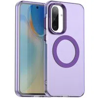 Custodia MagSafe per Samsung Galaxy A56 A566, Techsuit, CandyCase, Viola — 3