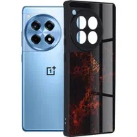 Custodia per OnePlus 12R, Techsuit, Glaze, Rossa — 3