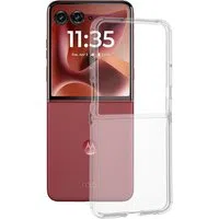 Custodia per Motorola Razr 60 Ultra, Techsuit, Chiara, Trasparente — 3