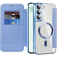 Custodia MagSafe per Samsung Galaxy S22+ 5G S906, Techsuit, SmartMag Book, Blu — 3