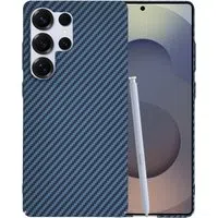 Custodia per Samsung Galaxy S25 Ultra S938, Techsuit, Carbonite FiberShell, Turchese — 3