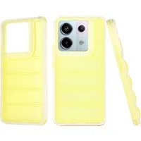Custodia per Xiaomi Poco X6 / Note 13 Pro 5G, Techsuit, Wave Shield, Gialla — 3