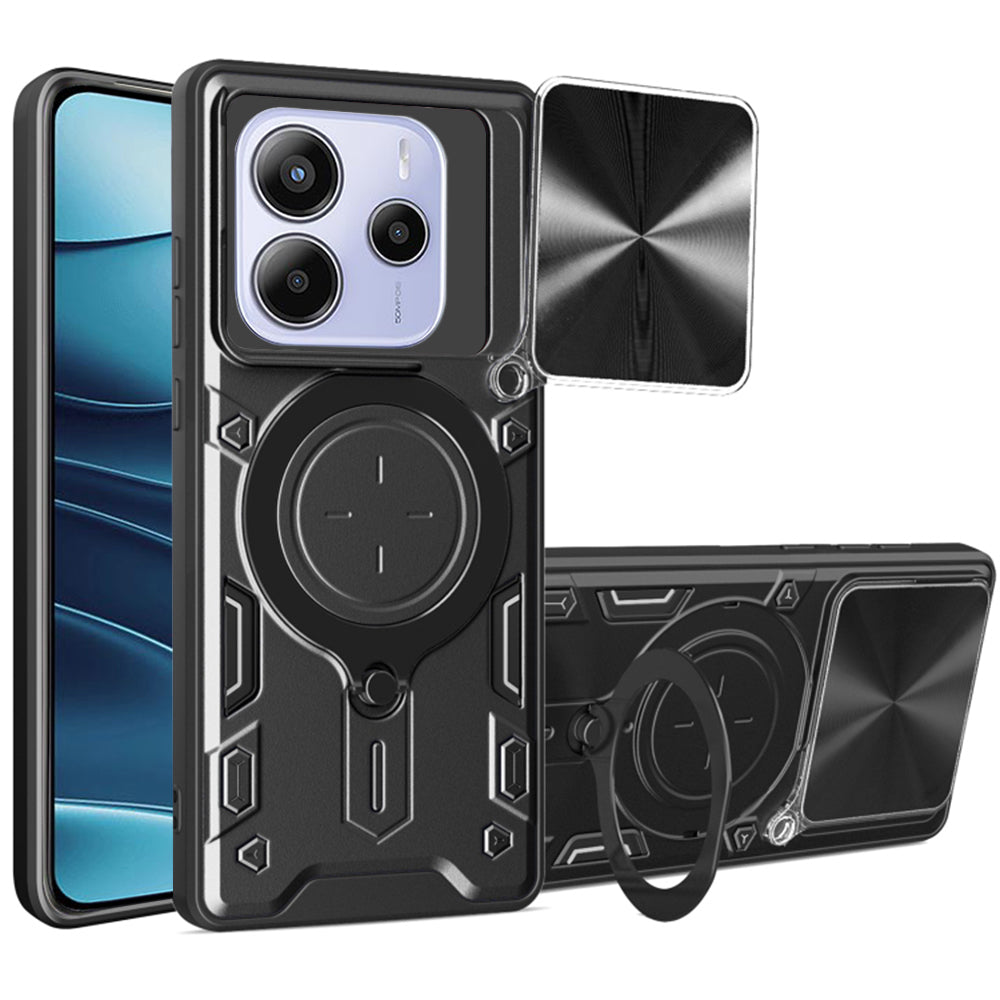 Custodia per Xiaomi Redmi Note 14 5G, Techsuit, CamGuard Pro, Nera