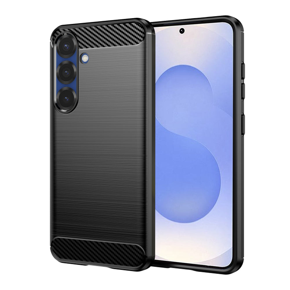 Techsuit Custodia per Samsung Galaxy S25 S931, Techsuit, Carbonio, Nera