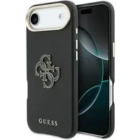 Custodia per Apple iPhone 17 Air, Guess, Resin Logo, Nera — 3