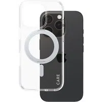 Custodia MagSafe per Apple iPhone 16 Pro, PanzerGlass, con Supporto Kickstand, Trasparente Argentata — 3