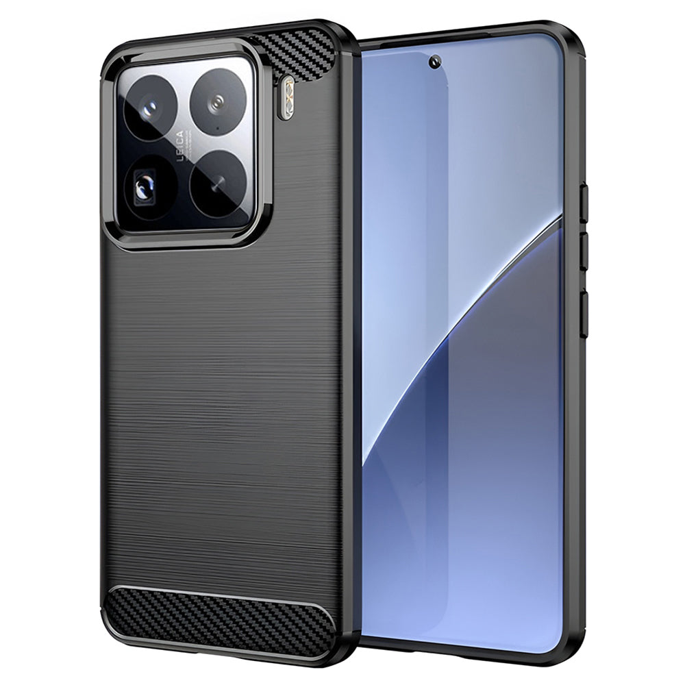 Techsuit Custodia per Xiaomi 15 Pro, Techsuit, Carbonio, Nera
