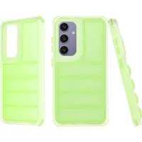 Custodia per Samsung Galaxy S24+ S926, Techsuit, Wave Shield, Verde — 3